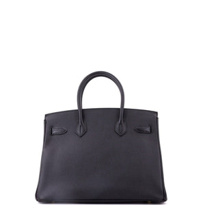 Hermes Birkin Handbag Noir Epsom with Gold Hardware 30 - view 4