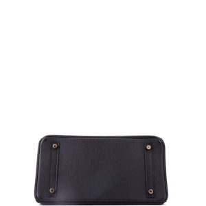 Hermes Birkin Handbag Noir Epsom with Gold Hardware 30 - view 5
