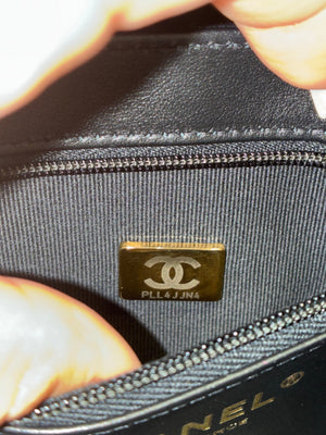 Chanel Kelly Top Handle Shopping Bag Quilted Shiny Aged Calfskin Mini - view 6