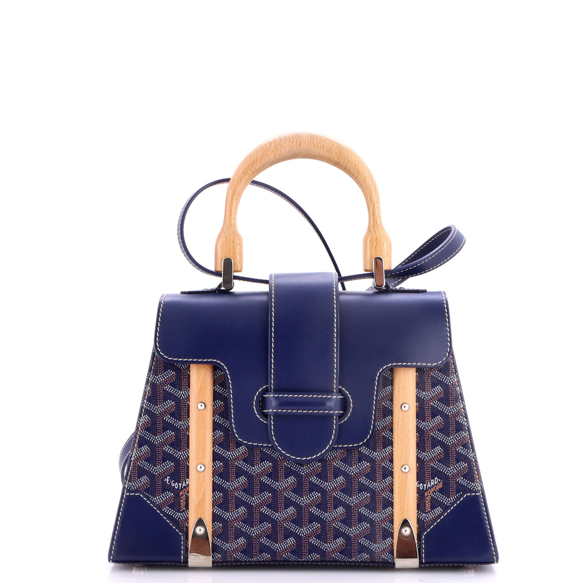 Saigon Top Handle Bag Coated Canvas with Leather PM