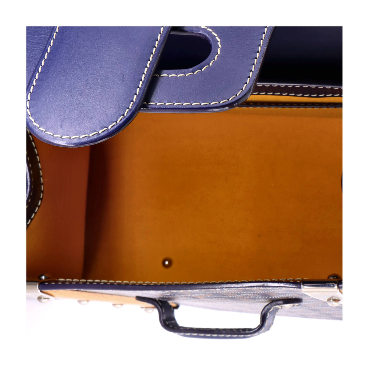 Saigon Top Handle Bag Coated Canvas with Leather PM