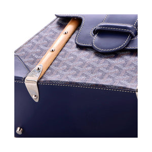 Goyard Saigon Top Handle Bag Coated Canvas with Leather PM - view 6