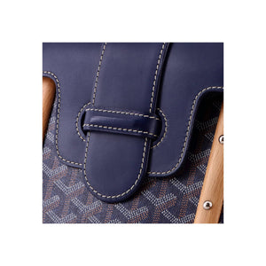 Goyard Saigon Top Handle Bag Coated Canvas with Leather PM - view 7