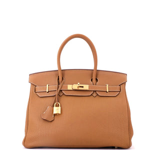 Hermes Birkin Handbag Gold Togo with Gold Hardware 30 - view 1