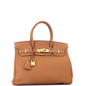 Hermes Birkin Handbag Gold Togo with Gold Hardware 30 - view 4
