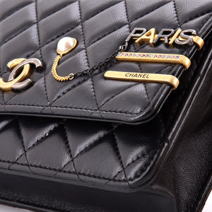 Chanel Coco Clips Wallet on Chain Embellished Quilted Lambskin - view 6