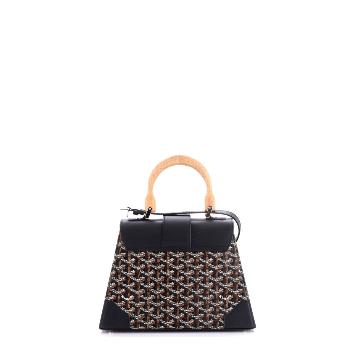 Saigon Top Handle Bag Coated Canvas with Leather PM