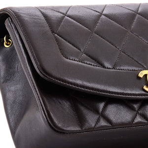Chanel Vintage Diana Flap Bag Quilted Lambskin Small - view 6