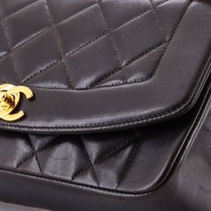 Chanel Vintage Diana Flap Bag Quilted Lambskin Small - view 7