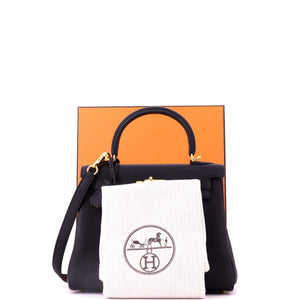 Hermes Kelly Handbag Noir Togo with Gold Hardware 25 - view 2