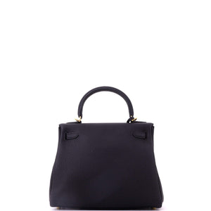 Hermes Kelly Handbag Noir Togo with Gold Hardware 25 - view 4