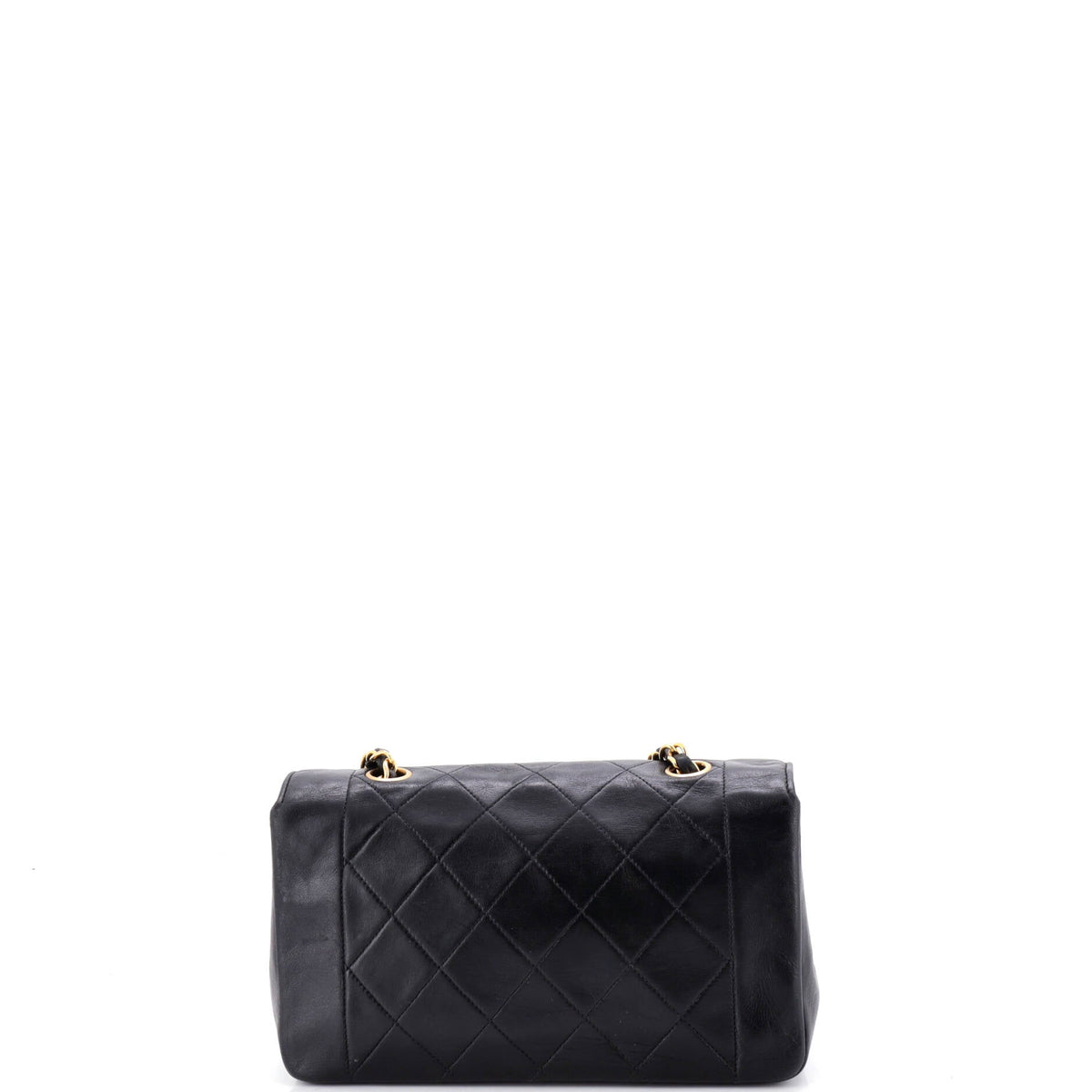 Vintage Diana Flap Bag Quilted Lambskin Small