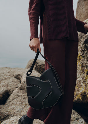 Polène Nodde Hobo - Smooth Black - view 3
