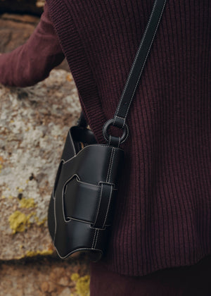 Polène Nodde Hobo - Smooth Black - view 5
