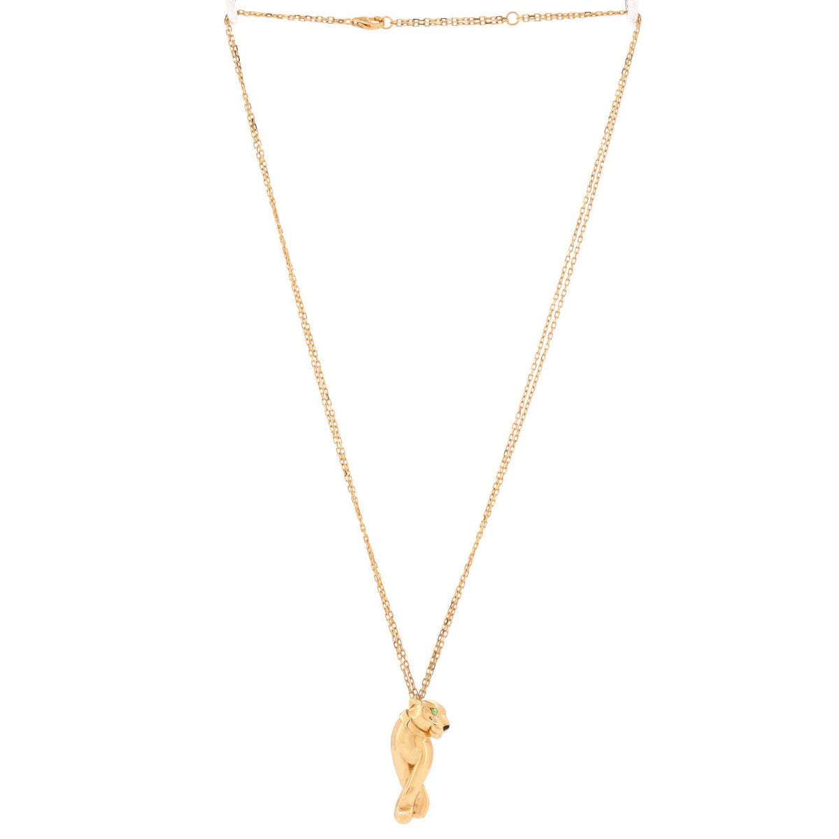 Panthere de Cartier Pendant Necklace 18K Yellow Gold with Tsavorite and Onyx – view 2