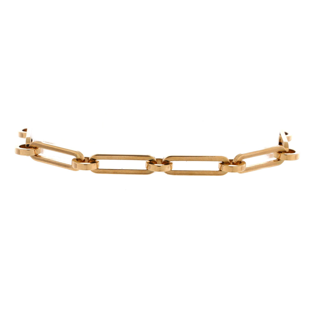 Kelly Chaine Bracelet 18K Yellow Gold and Pave Diamonds Small