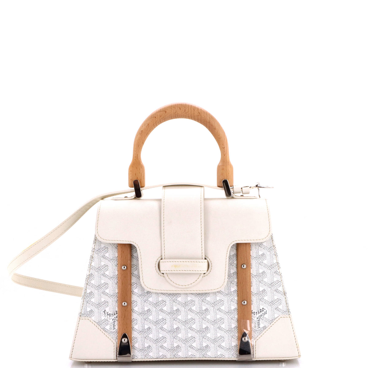 Saigon Top Handle Bag Coated Canvas with Leather PM