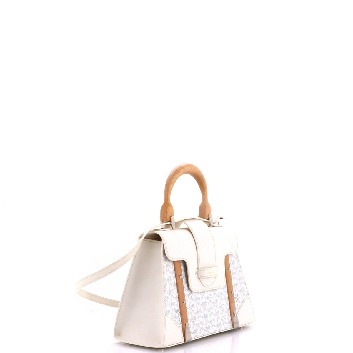 Saigon Top Handle Bag Coated Canvas with Leather PM