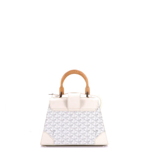 Goyard Saigon Top Handle Bag Coated Canvas with Leather PM - view 3