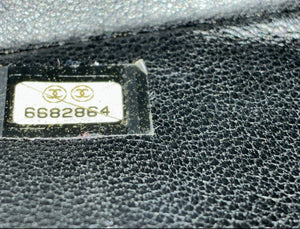 Chanel Vintage Square Classic Single Flap Bag Quilted Caviar Jumbo - view 8