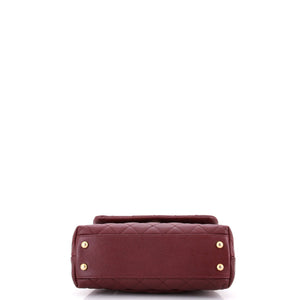 Chanel Coco Top Handle Bag Quilted Caviar with Lizard Mini - view 4