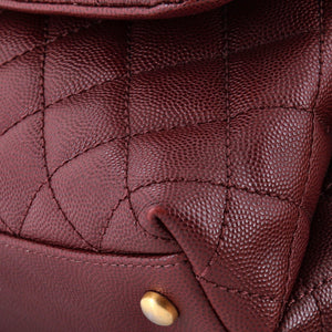 Chanel Coco Top Handle Bag Quilted Caviar with Lizard Mini - view 6