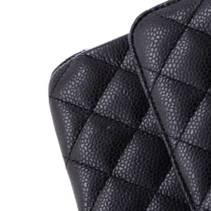 Chanel Classic Double Flap Bag Quilted Caviar Medium - view 7