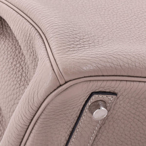 Hermes Birkin Handbag Gris Tourterelle Togo with Palladium Hardware 30 - view 8