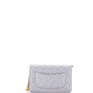 Chanel Fit For You Wallet on Chain Quilted Iridescent Caviar - view 3