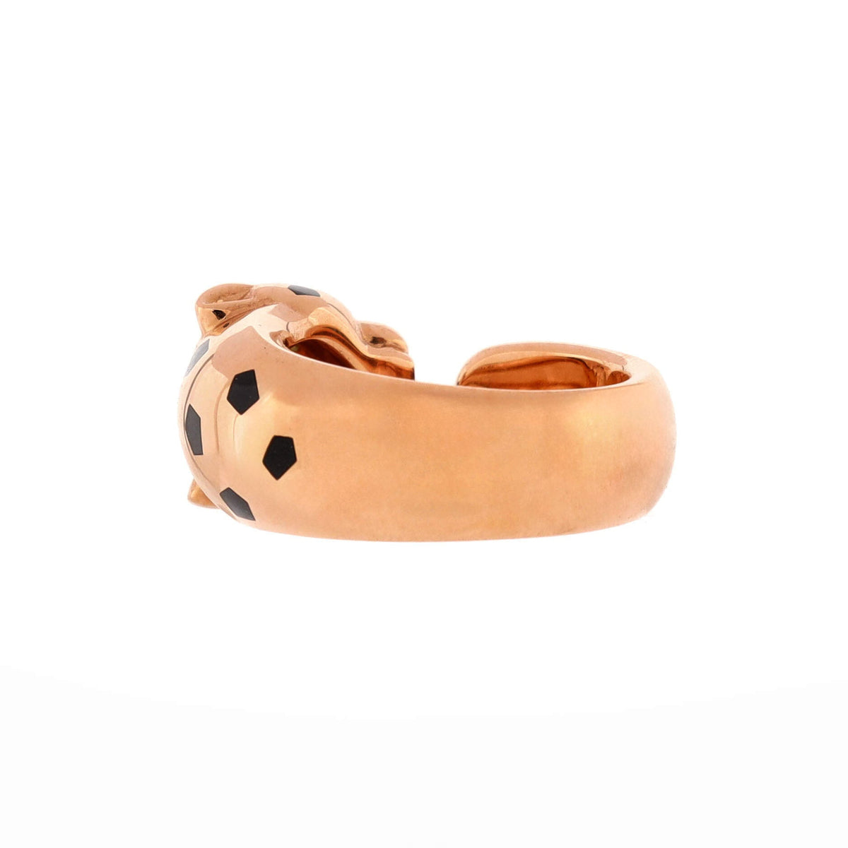 Panthere de Cartier Ring 18K Rose Gold with Lacquer, Onyx and Tsavorite 11mm – view 2