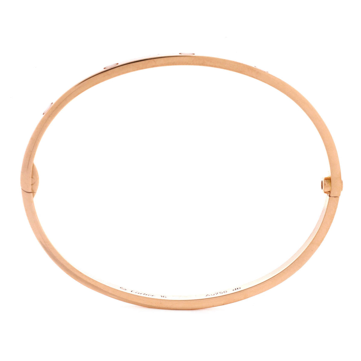 Cartier Love Bracelet 18K Rose Gold Small 17 – view 2