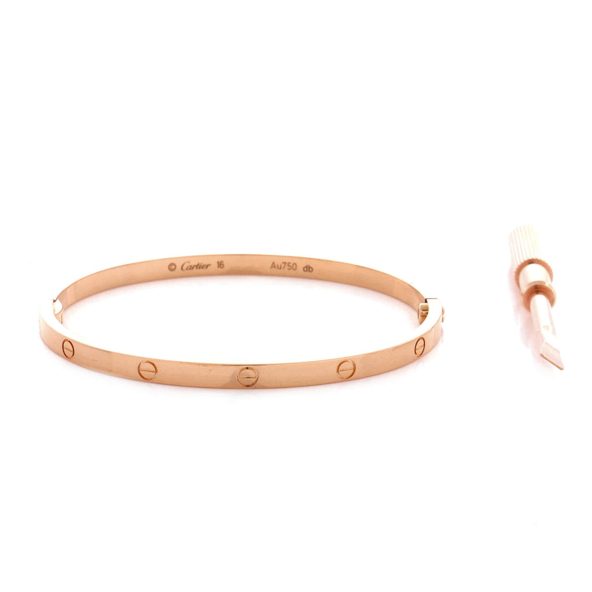 Cartier Love Bracelet 18K Rose Gold Small 17 – view 3