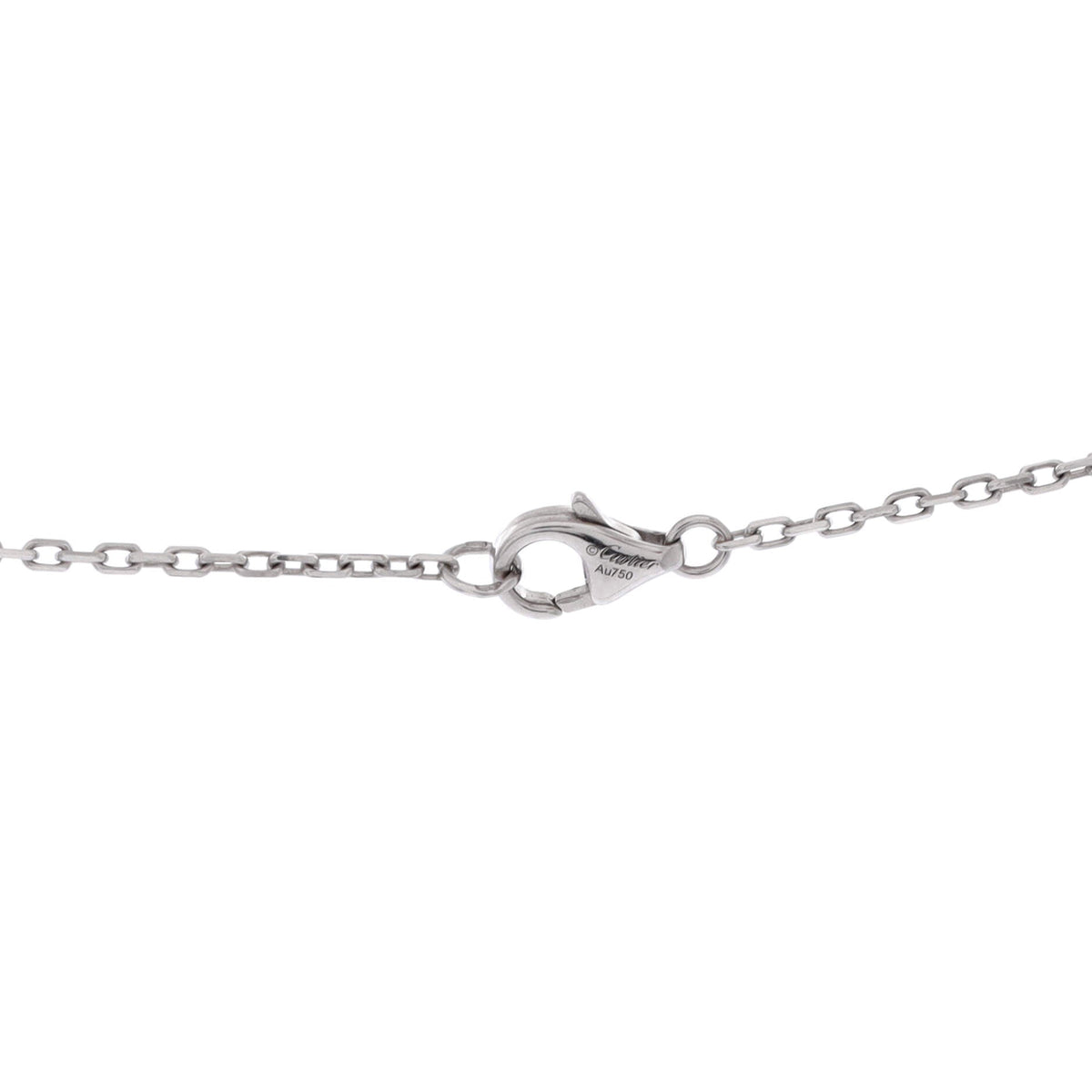 Cartier Love Interlocking Pave Necklace 18K White Gold and Diamonds – view 3
