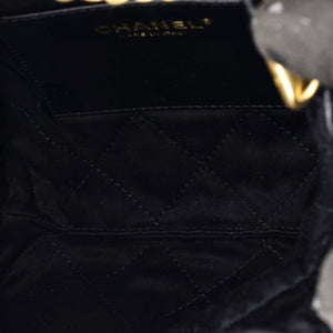 Chanel 22 Chain Hobo Quilted Caviar Mini - view 5