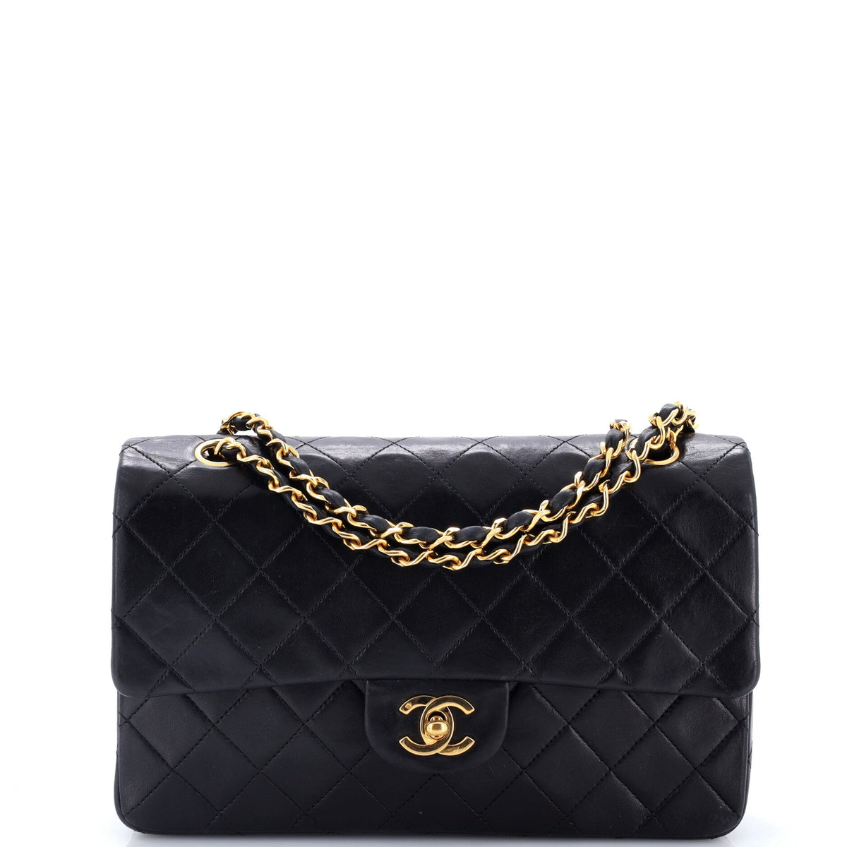 Vintage Classic Double Flap Bag Quilted Lambskin Medium