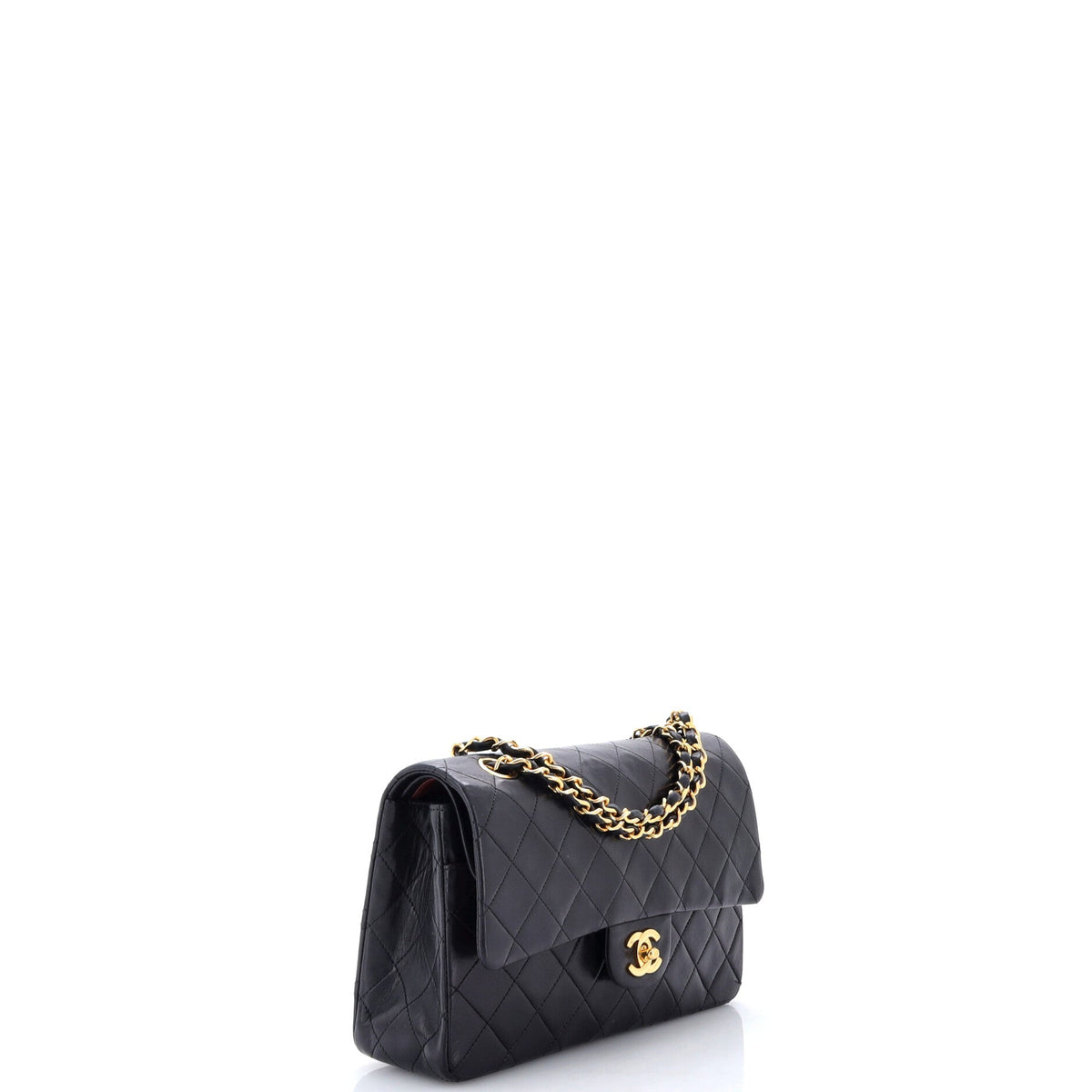 Vintage Classic Double Flap Bag Quilted Lambskin Medium