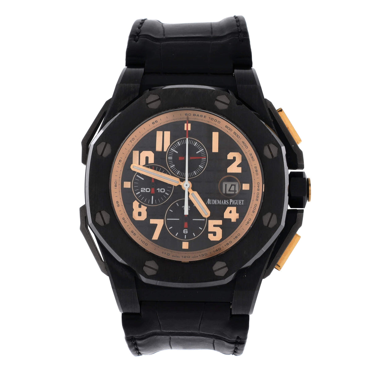 Audemars Piguet Royal Oak Offshore Arnold Schwarzenegger The Legacy Chronograph Automatic Watch Ceramic with Titanium and Alligator 48