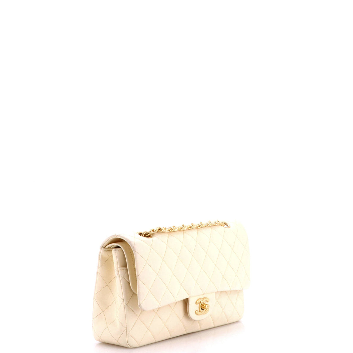 Vintage Classic Double Flap Bag Quilted Lambskin Medium