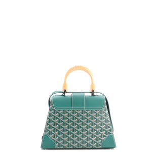 Goyard Saigon Top Handle Bag Coated Canvas with Leather PM - view 3