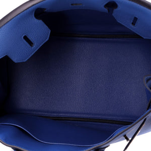 Hermes Birkin Handbag Bleu France Togo with Palladium Hardware 30 - view 6
