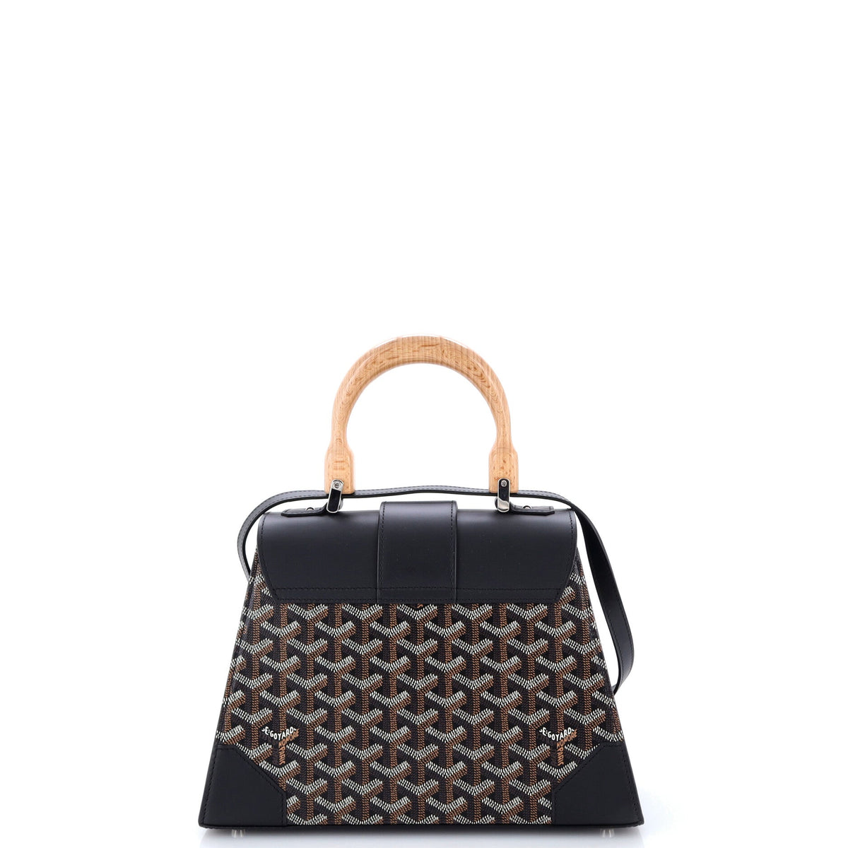 Saigon Top Handle Bag Coated Canvas with Leather PM