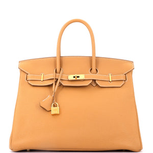 Hermes Birkin Handbag Natural Sable Togo with Gold Hardware 35 - view 1