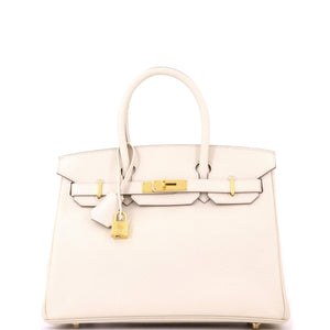 Hermes Birkin Handbag Craie Epsom with Gold Hardware 30 - view 1