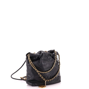 Chanel 22 Chain Hobo Quilted Caviar Mini - view 2