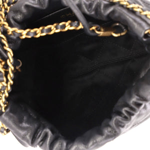 Chanel 22 Chain Hobo Quilted Caviar Mini - view 5
