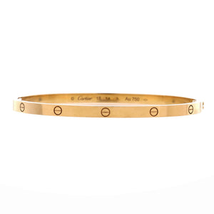 Cartier Love Bracelet 18K Yellow Gold Small 19 - view 1