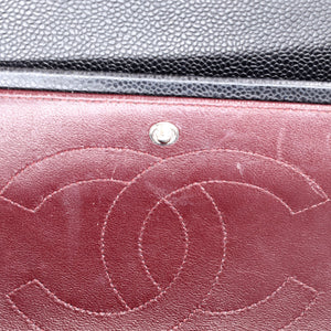 Chanel Classic Double Flap Bag Quilted Caviar Maxi - view 6
