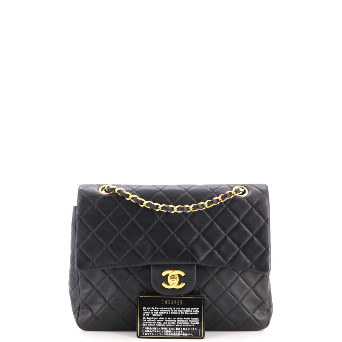 Vintage Classic Double Flap Bag Quilted Lambskin Medium