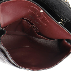 Chanel Classic Double Flap Bag Quilted Caviar Small - view 6