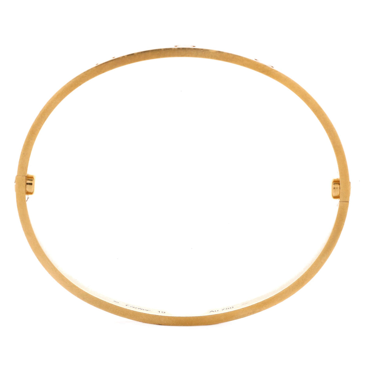 Cartier Love Bracelet Brushed 18K Yellow Gold 19 – view 3